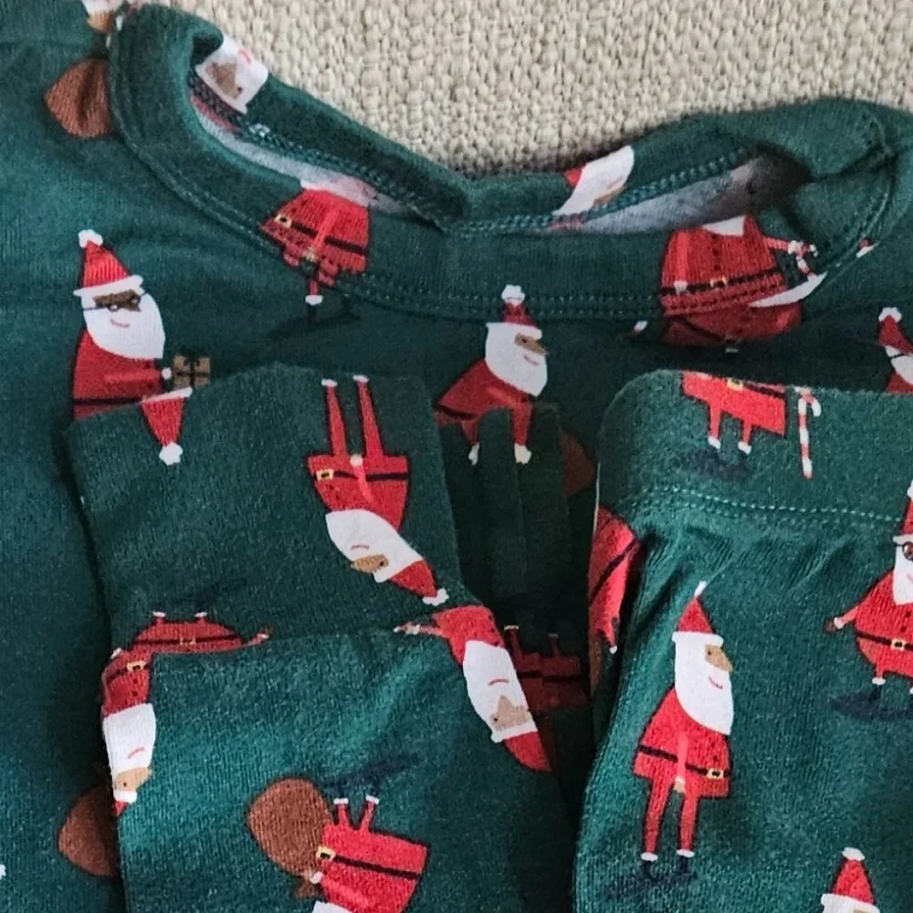 GAP Kids Santa Pattern PJ Set